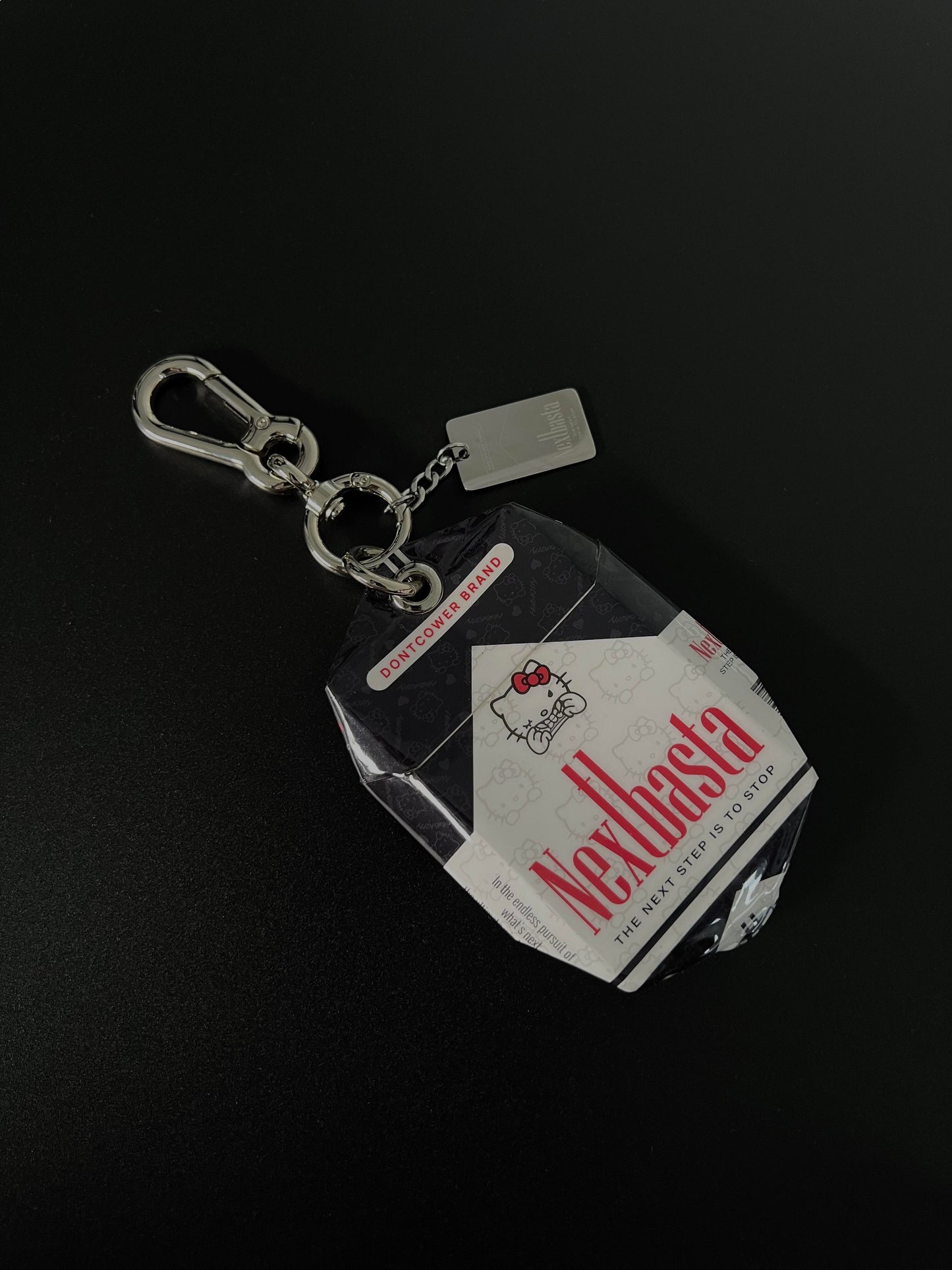 Hello Kitty Creative Handmade Empty Cigarette Pack Pendant Necklace Accessory Bag Charm