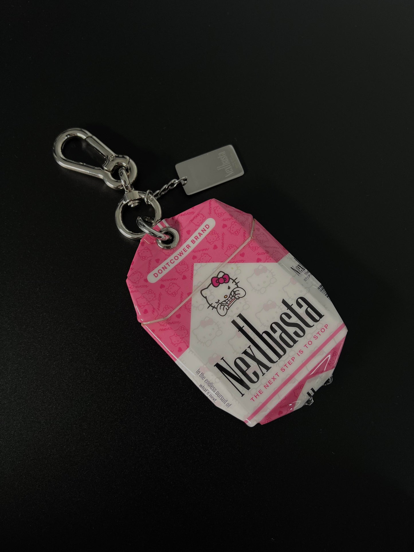 Hello Kitty Creative Handmade Empty Cigarette Pack Pendant Necklace Accessory Bag Charm
