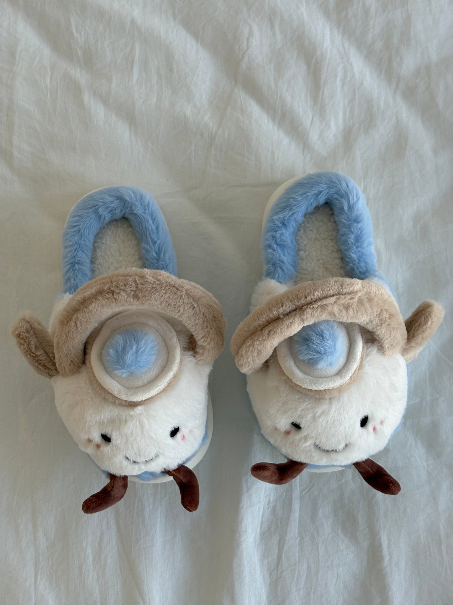 Teapot Jellycat Fuzzy Scuff Slippers Soft Comfy Memory Foam Non-slip Indoor House Shoes