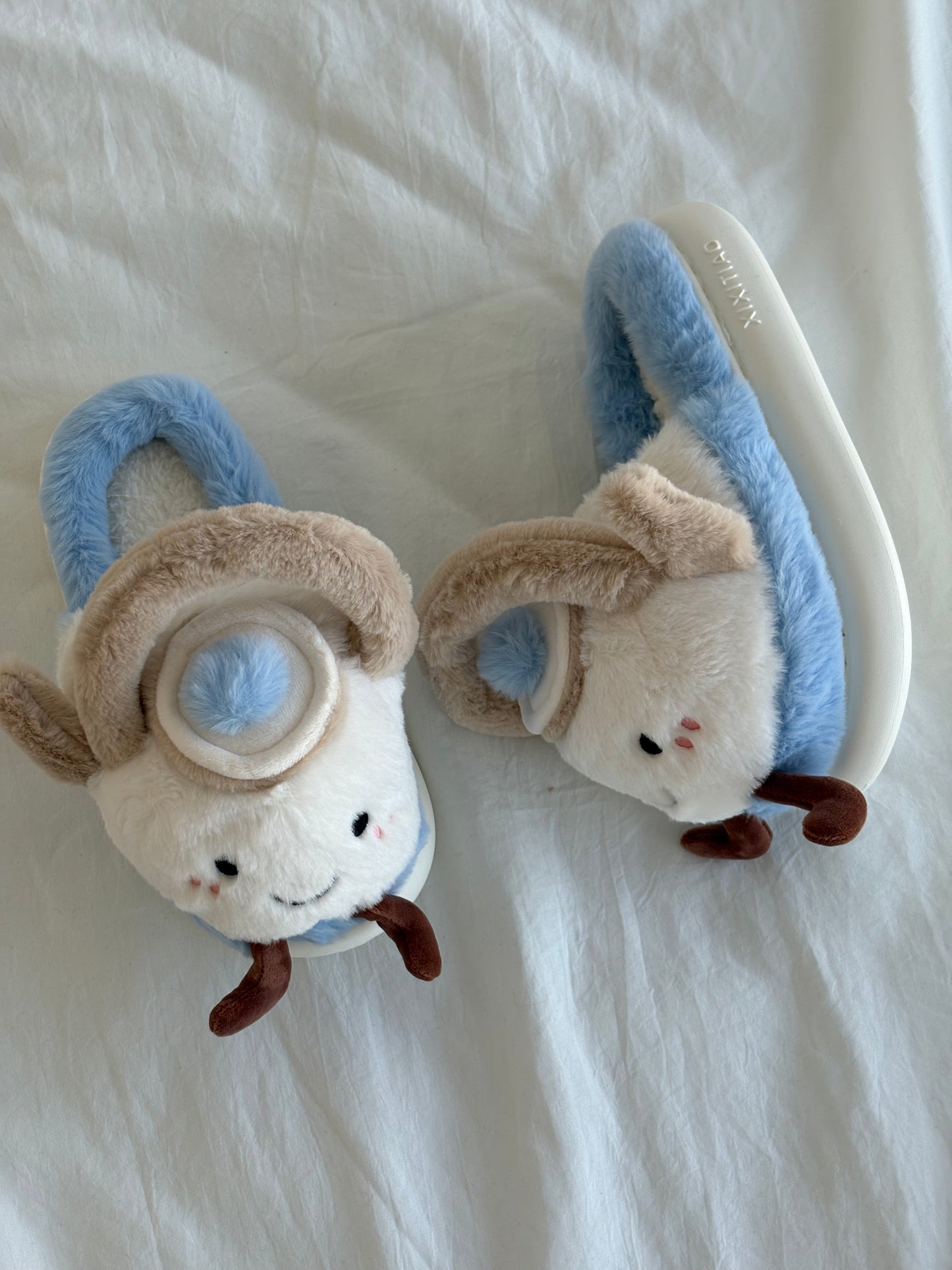 Teapot Jellycat Fuzzy Scuff Slippers Soft Comfy Memory Foam Non-slip Indoor House Shoes