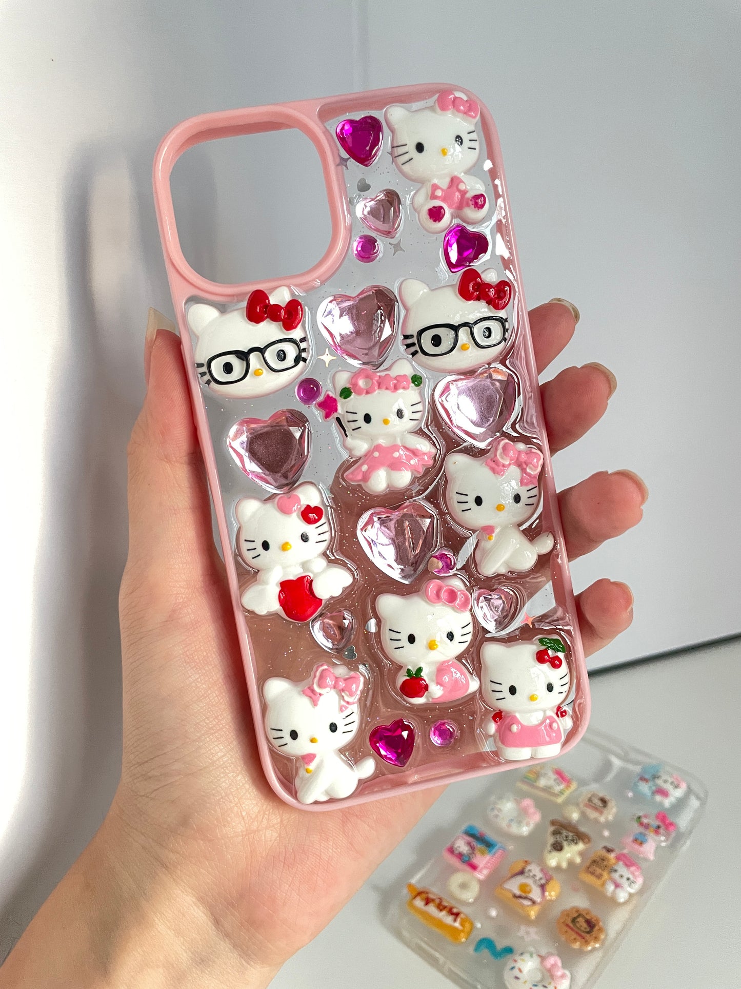Hellokitty Stickers Cute Kawaii Soft Phone Case