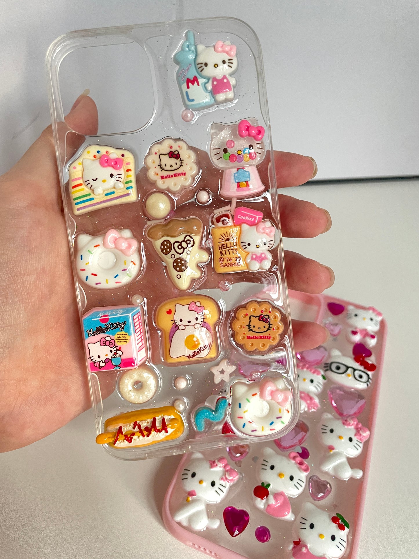 Hellokitty Stickers Cute Kawaii Soft Phone Case