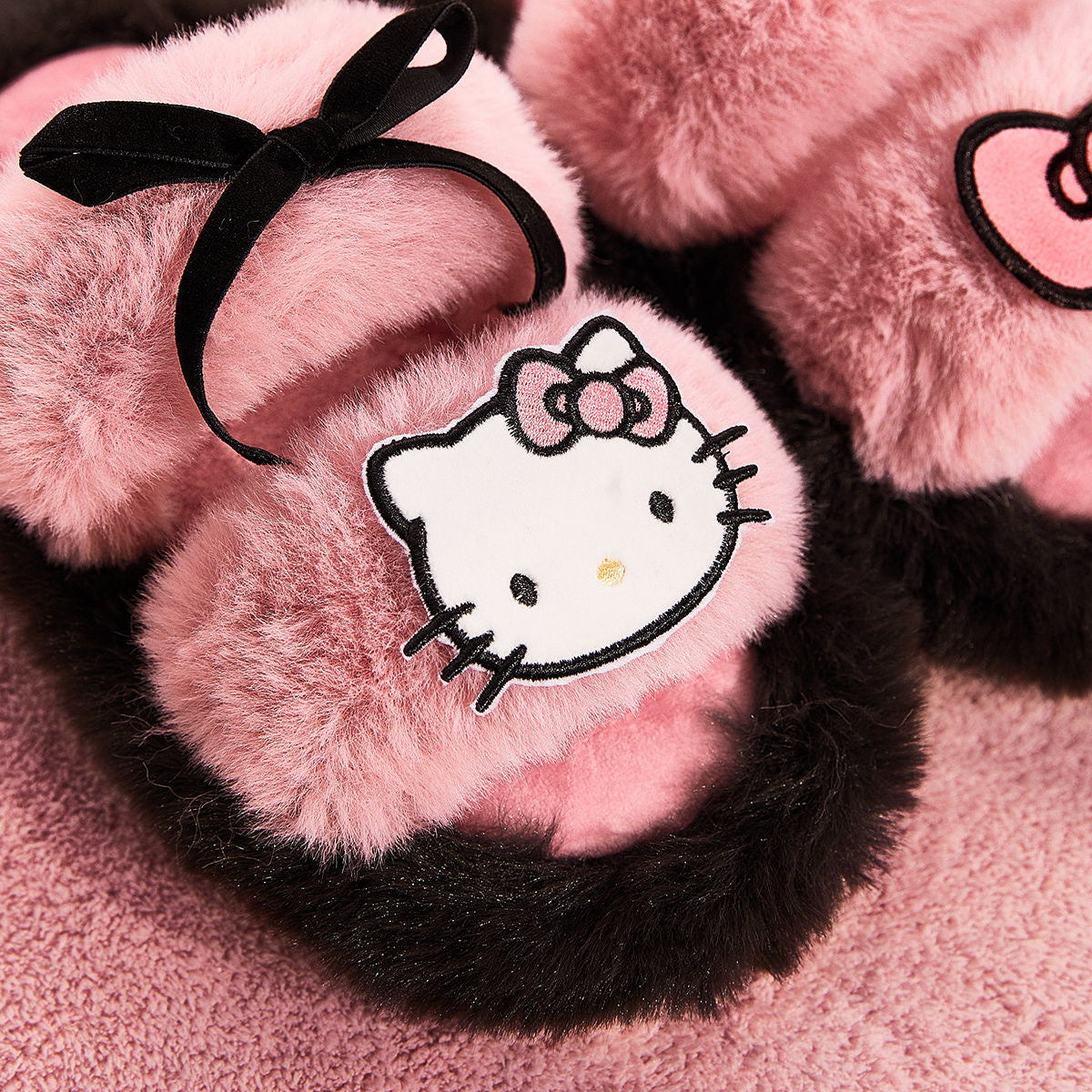 Hellokitty Fluffy Plush Slippers House Slippers Indoor Slippers for Women