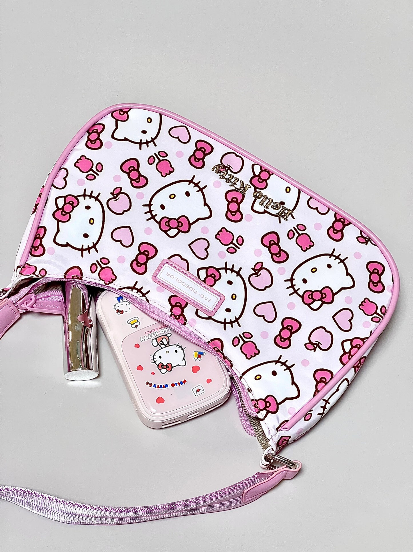 Sanrio Hobo Bag for Women Nylon Shoulder Crossbody Bags Y2K Small Clutch Totes Handbag Evening Armpit Top Handle Purse（gift box packaging）