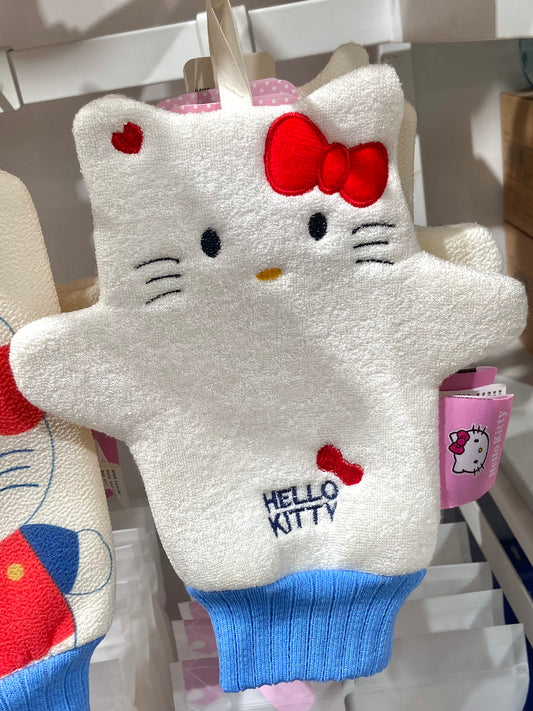 Hellokitty Bath Mitt Washcloths Gloves