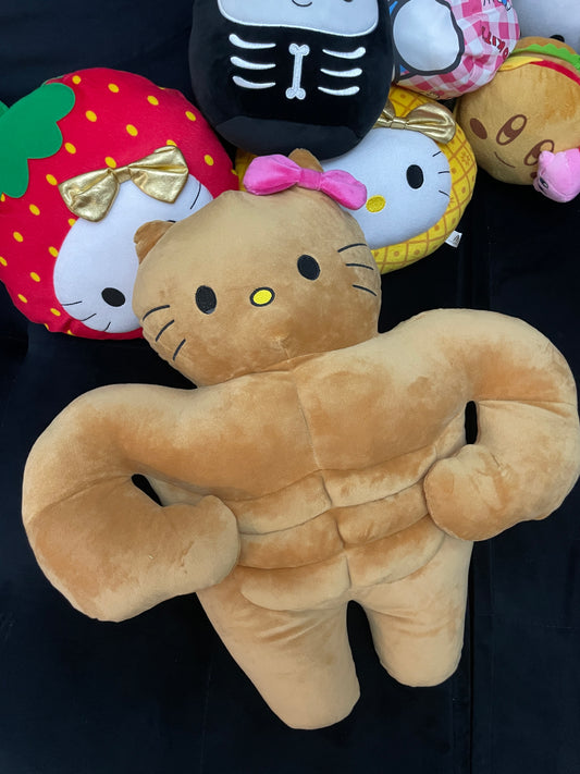 Hellokitty Tan Funny Plush Toys, Cute Cartoon Pillow, Creative Gift