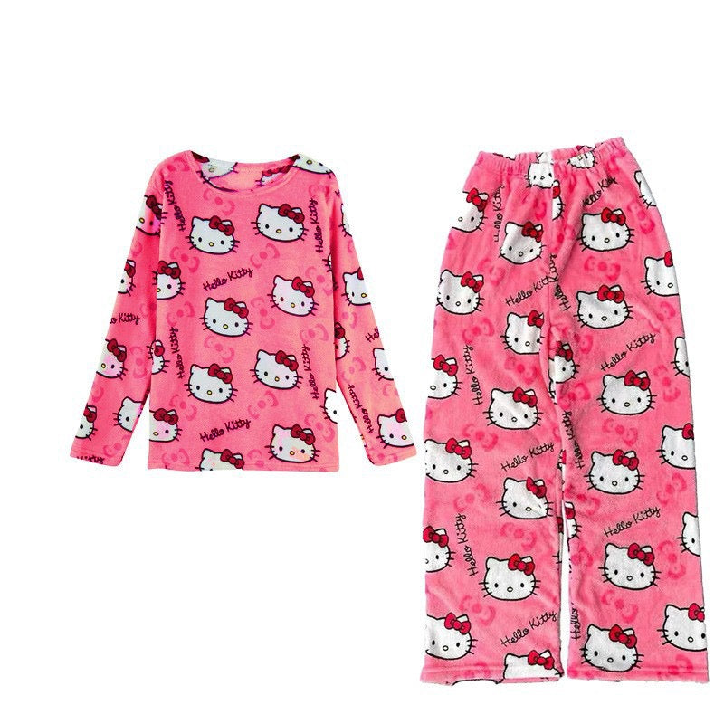 KT Pants Pajama Cute Soft Long Bottoms Women Pjs Pj Jammies Gift