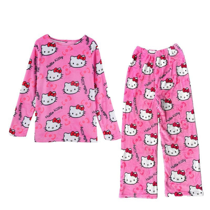 KT Pants Pajama Cute Soft Long Bottoms Women Pjs Pj Jammies Gift