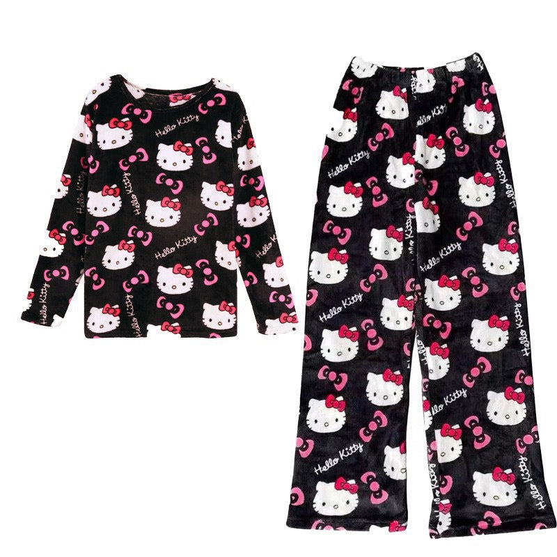 KT Pants Pajama Cute Soft Long Bottoms Women Pjs Pj Jammies Gift