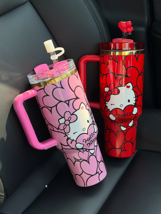 HelloKitty In-Car Insulated Cup Tumbler with Handle