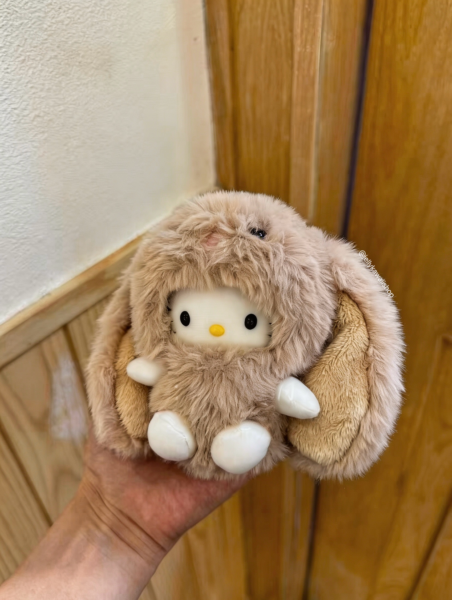 Hello Kitty Angora Rabbit Cute Pendant Doll Keyring Accessories Pendant Toy Girls Gift