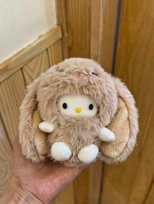 Hello Kitty Angora Rabbit Cute Pendant Doll Keyring Accessories Pendant Toy Girls Gift