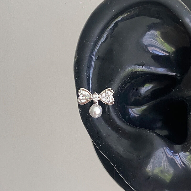 Hellokitty Earrings Rhinestone Cute Titanium earrings