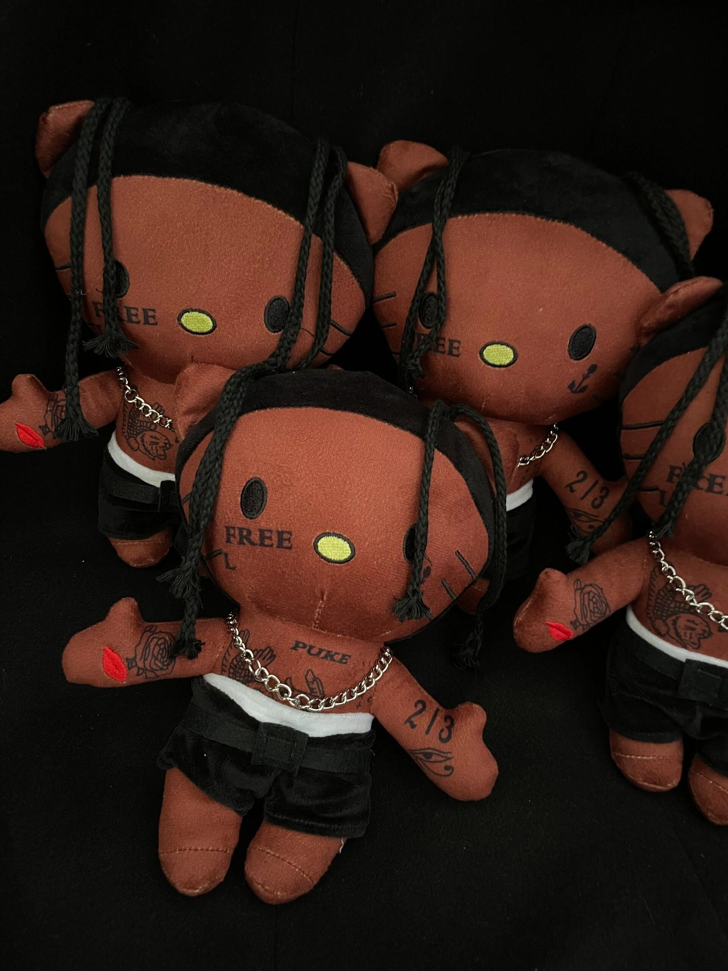 Hello Kitty x Travis Scott Funny Plush Toys Creative Gift jellykawaii