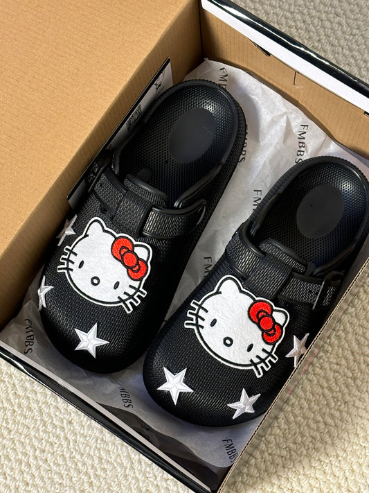 Hellokitty Clogs Mercy Mules for Womens Nurse Shoes-Slip on Garden Work Shoes