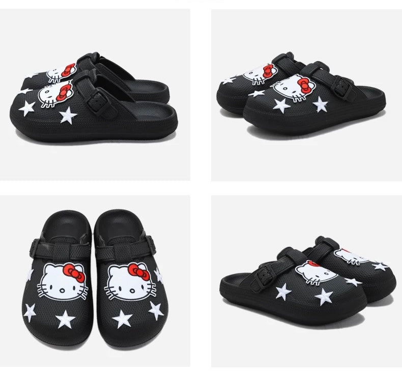 Hellokitty Clogs Mercy Mules for Womens Nurse Shoes-Slip on Garden Work Shoes