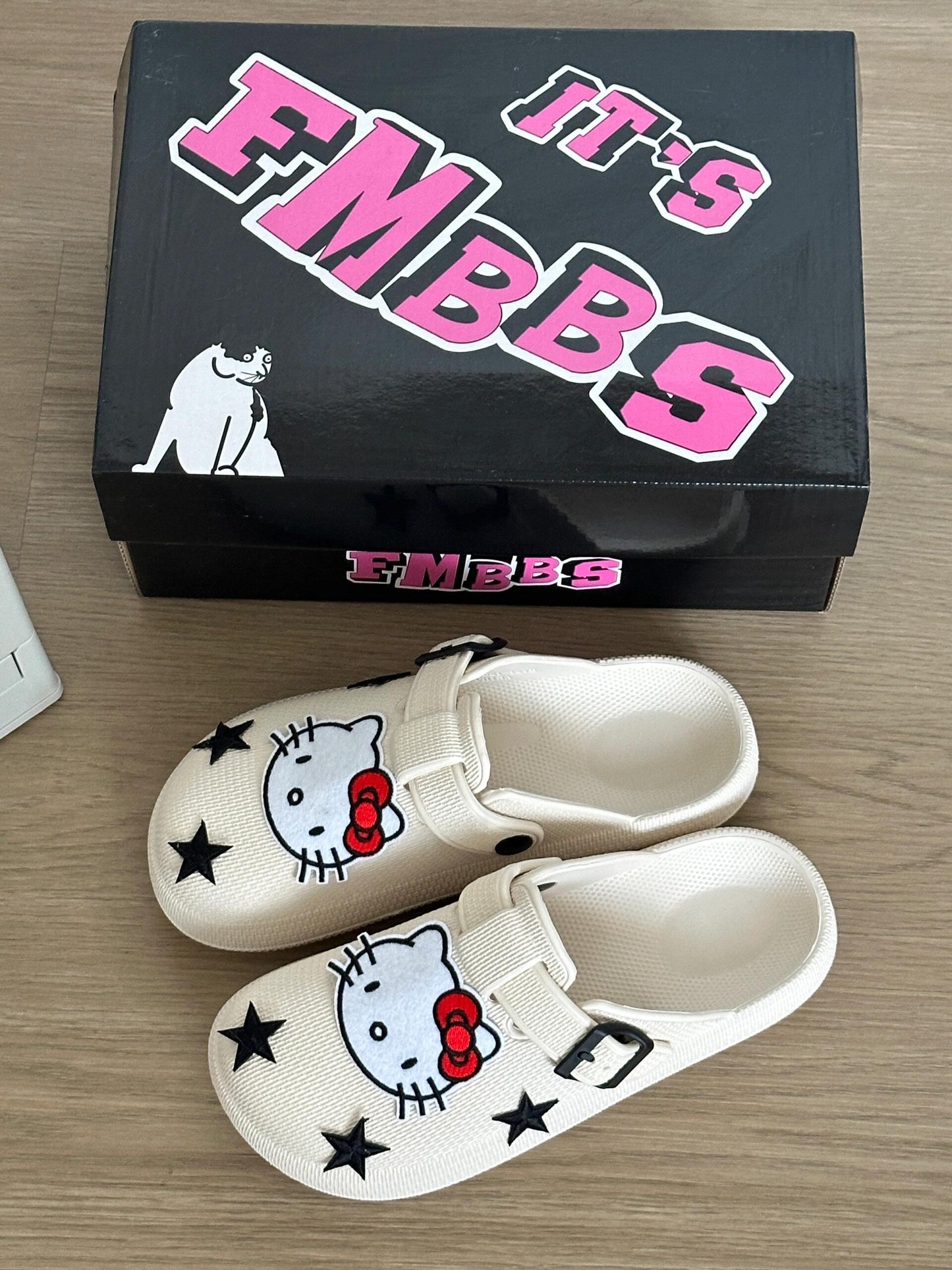 Hellokitty Clogs Mercy Mules for Womens Nurse Shoes-Slip on Garden Work Shoes