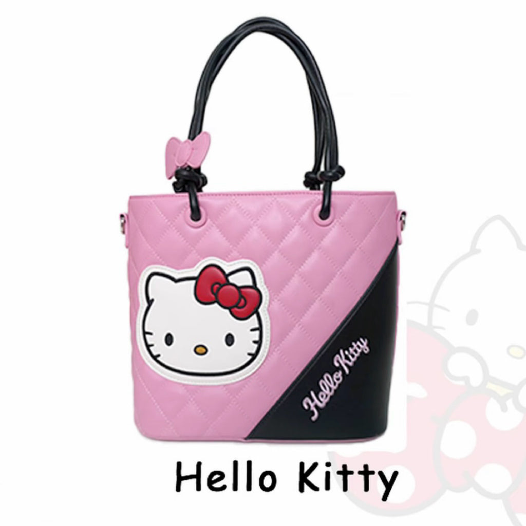 Hellokitty Top-Handle Handbags PU Leather Satchel Purses Tote Purse Handbag