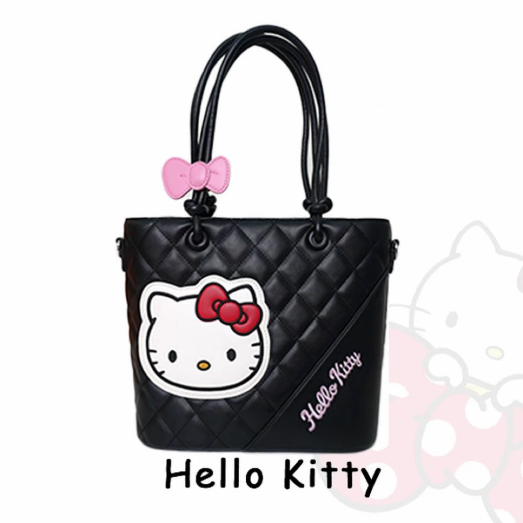 Hellokitty Top-Handle Handbags PU Leather Satchel Purses Tote Purse Handbag