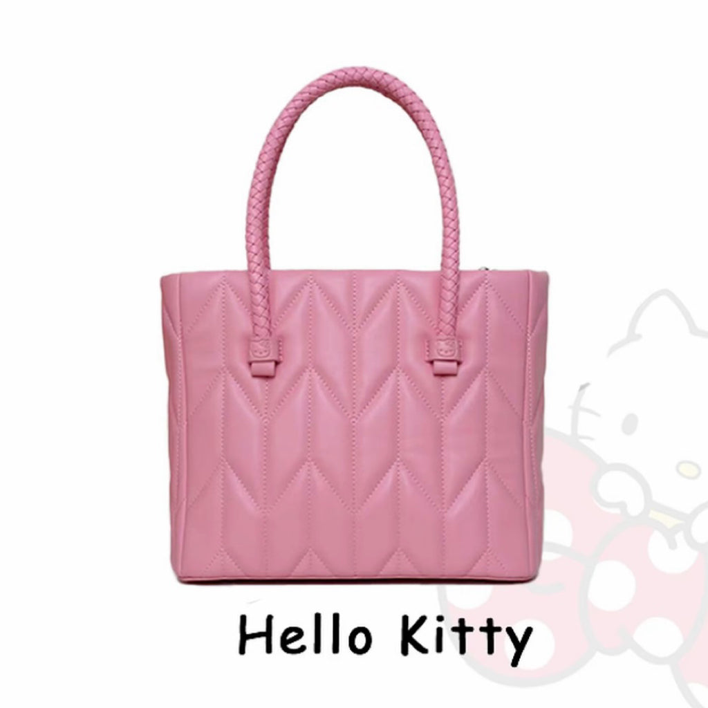 Hellokitty Top-Handle Handbags PU Leather Satchel Purses Tote Purse Handbag