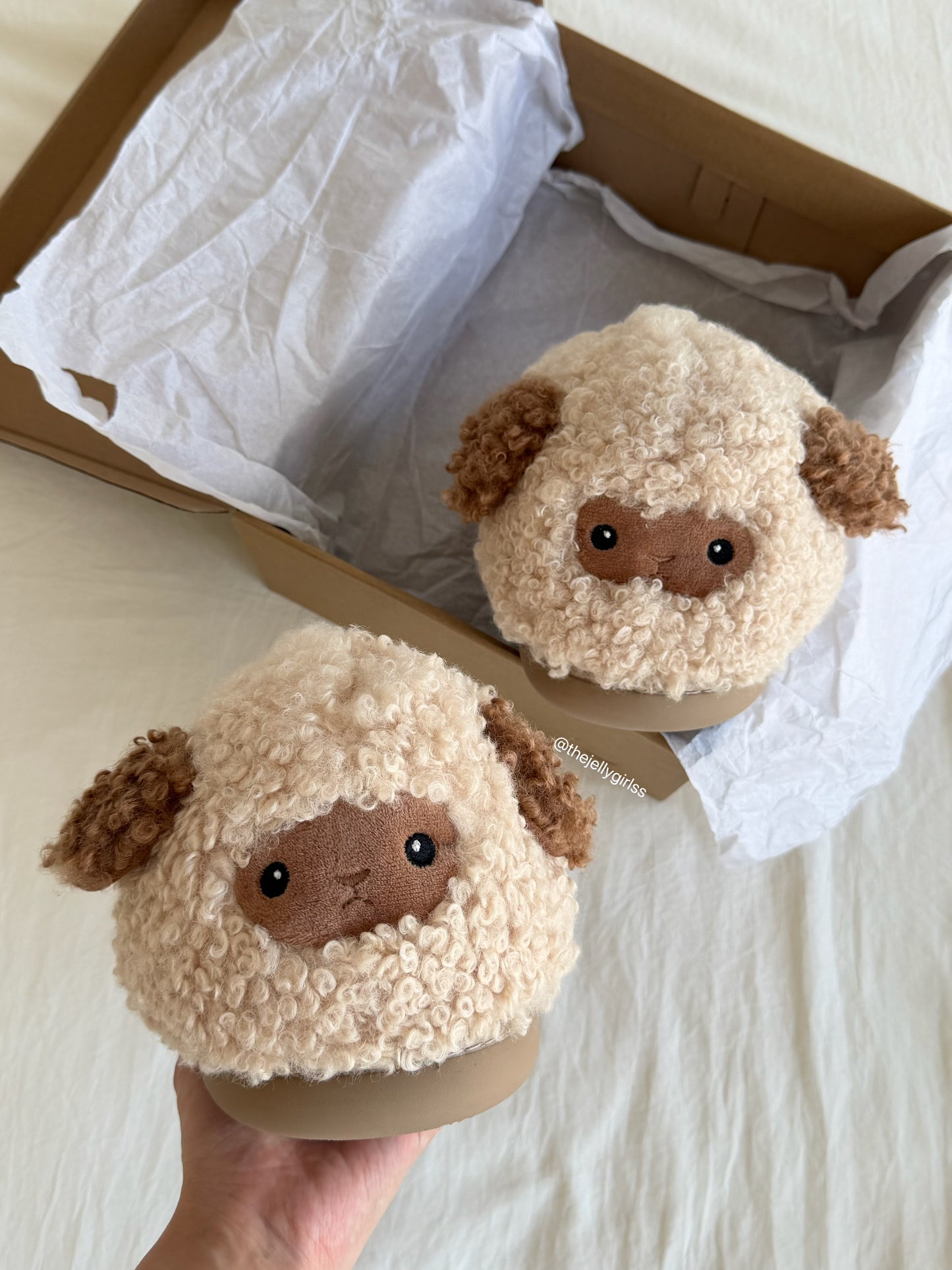 Sheep Fuzzy Slippers Non-slip Shoes