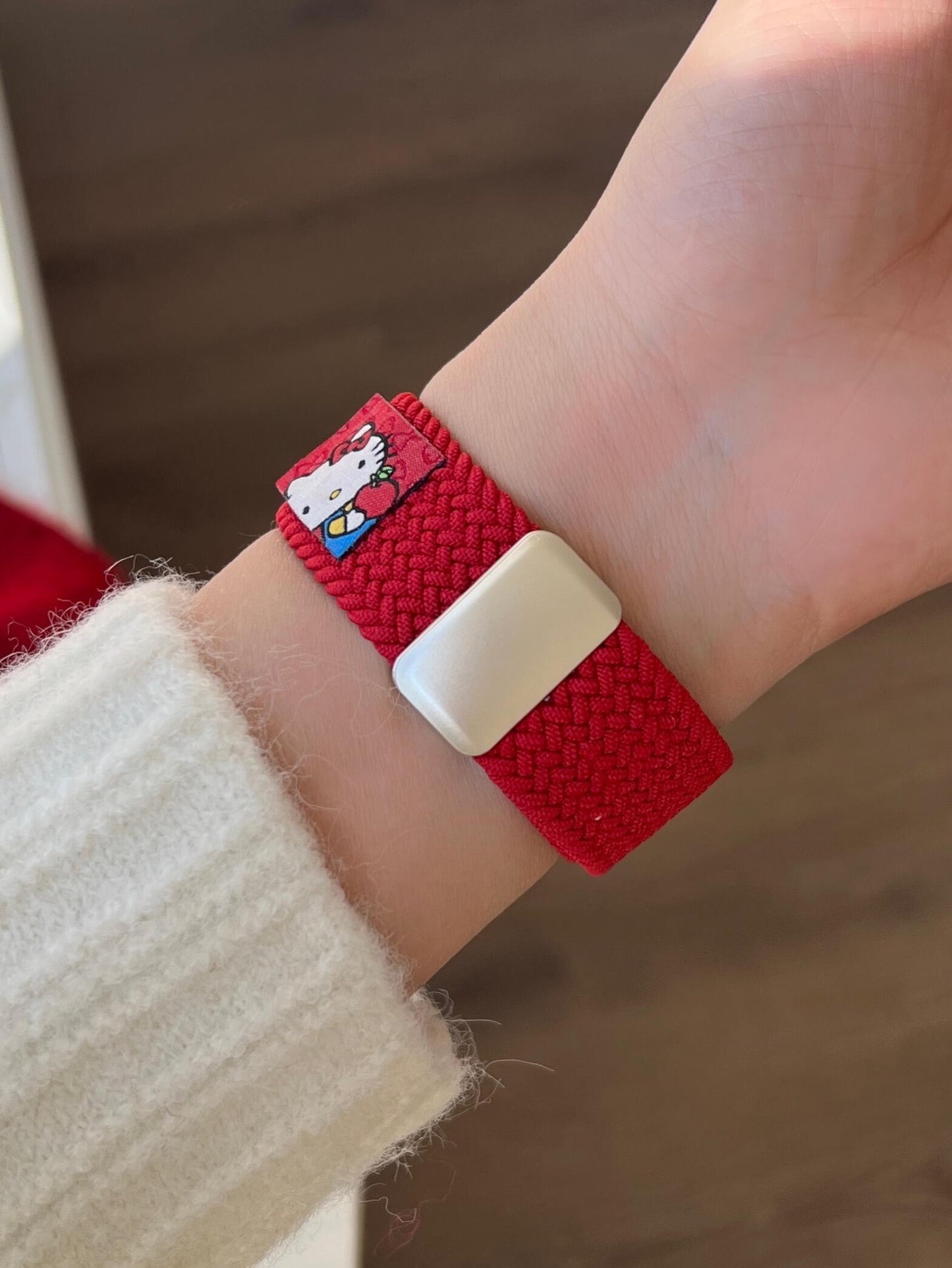 Hellokitty Red Nylon Magnetic Apple Watch Band Strap Bands Bracelet Wristband for iWatch Series