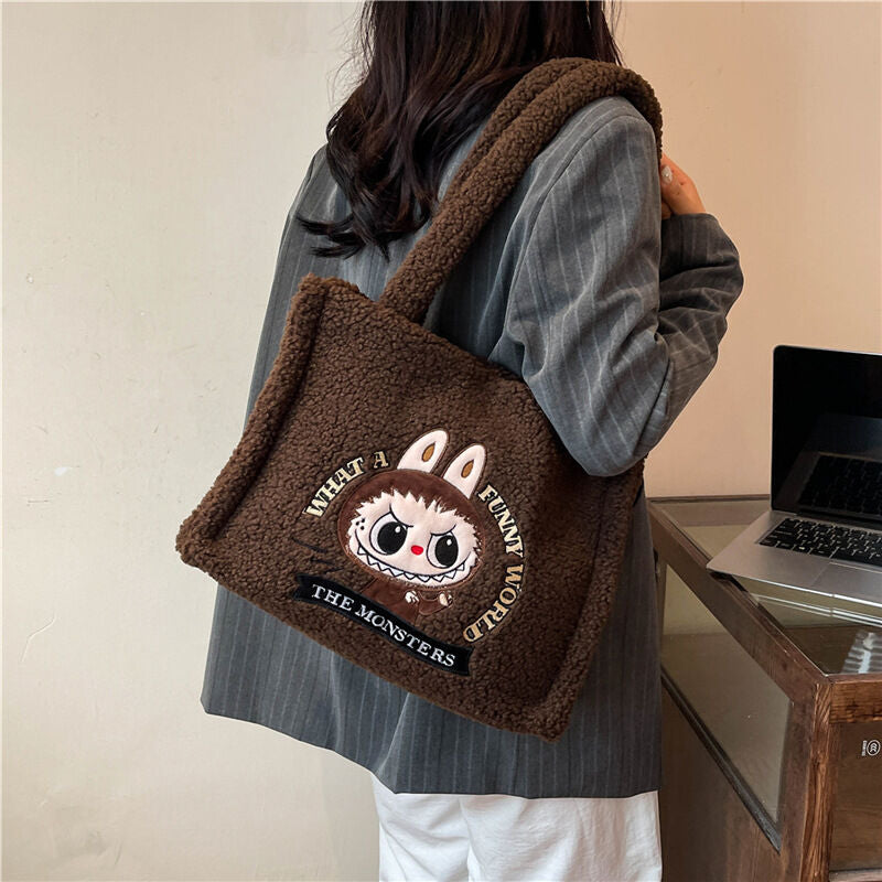 LABUBU Classic Bag Series Plush Tote Bag