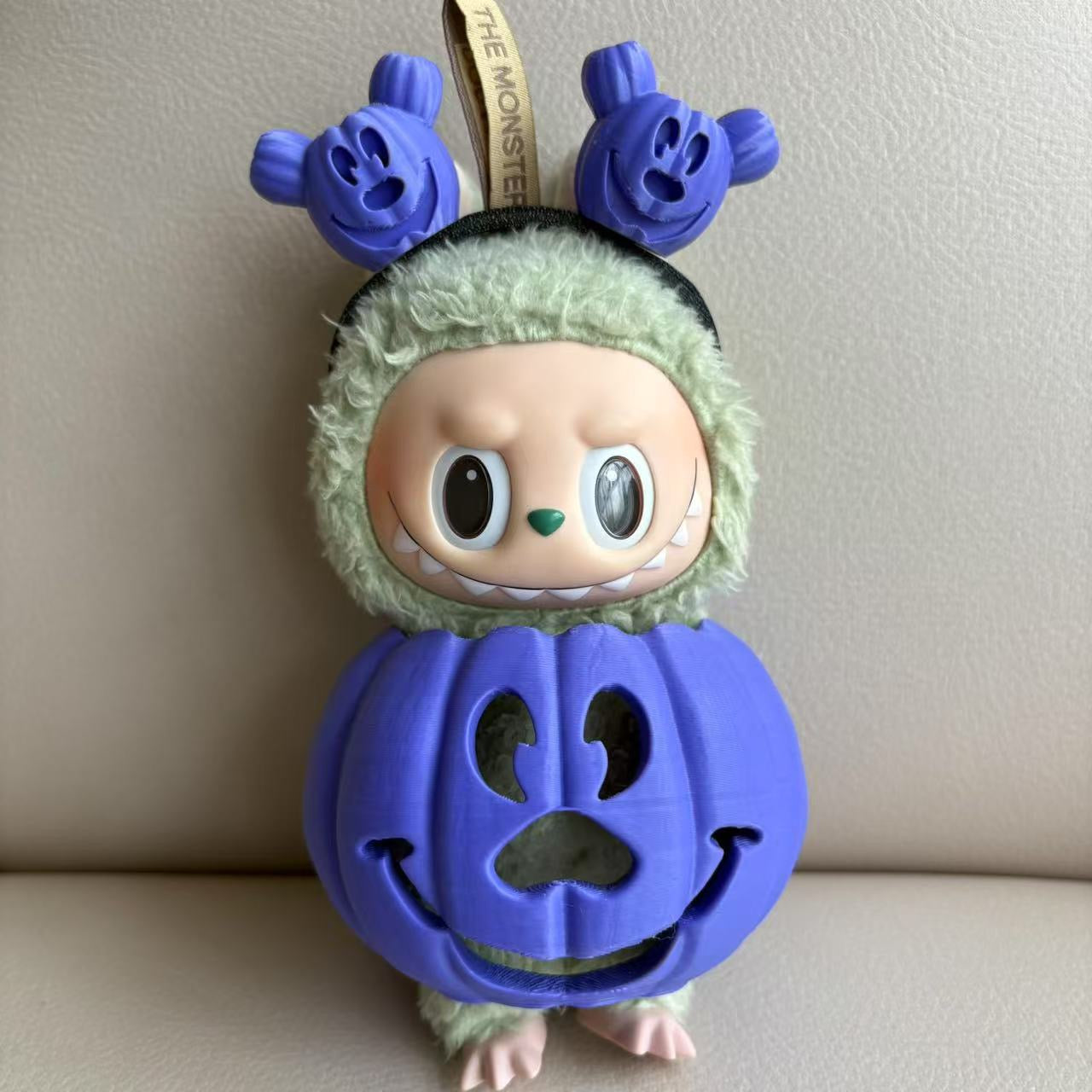Labubu 3D Halloween Costume Pumpkin Outfit Clothes Set(NO DOLL) Accessories Suit Cute Clothes for Labubu Dress up Unique Style