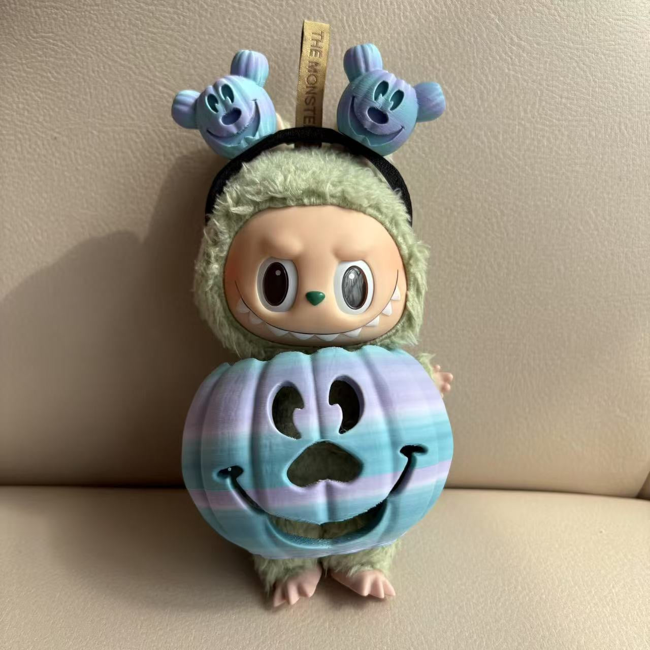 Labubu 3D Halloween Costume Pumpkin Outfit Clothes Set(NO DOLL) Accessories Suit Cute Clothes for Labubu Dress up Unique Style