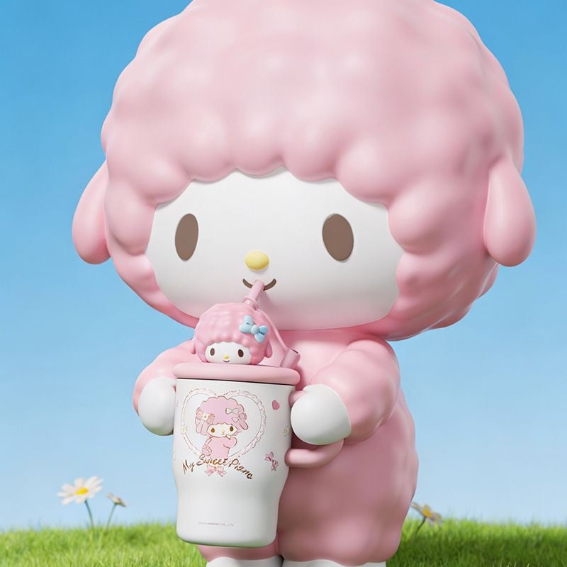 Sanrio Hellokitty 500ml Tumbler with Handle Stainless Steel Insulated Cup with Lid & Straw Water Bottle Cupholder Friendly Women Travel Mug