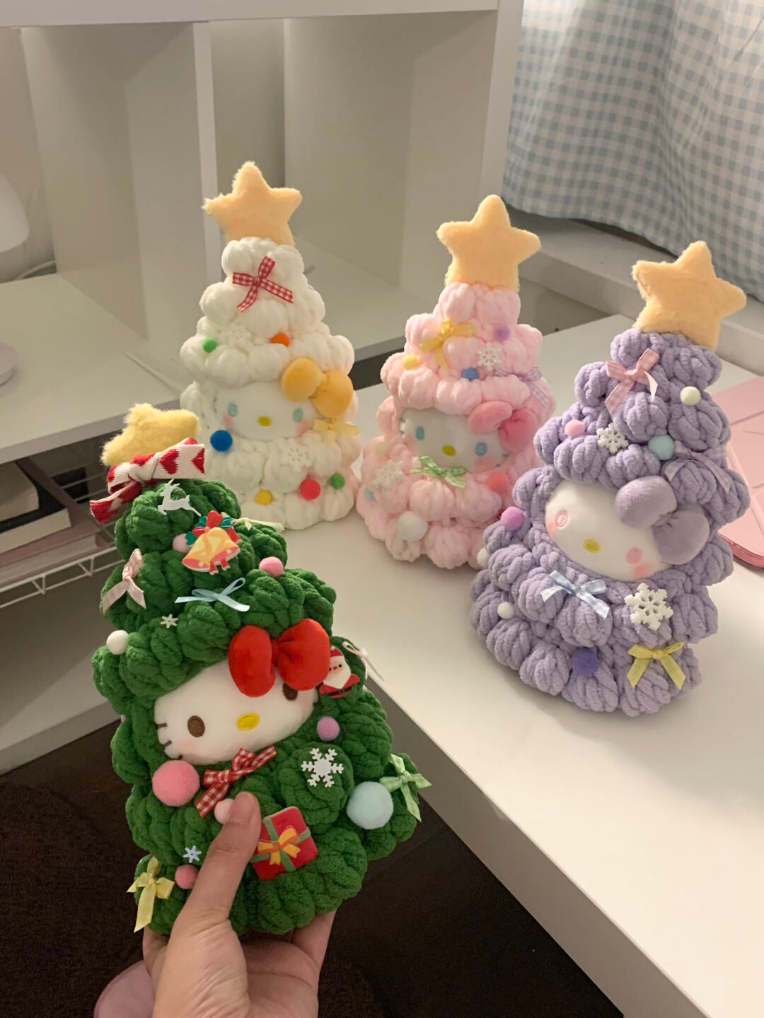 HelloKitty Christmas Tree Snowman Ornament Plushie