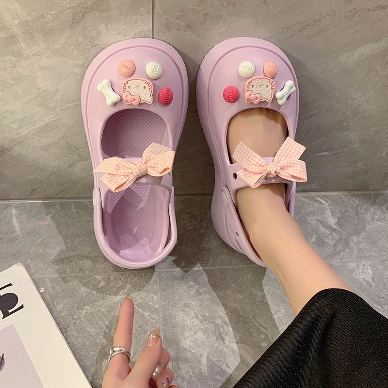 Hello Kitty Bowtie Slip on Water Shoes Casual Summer for Girls