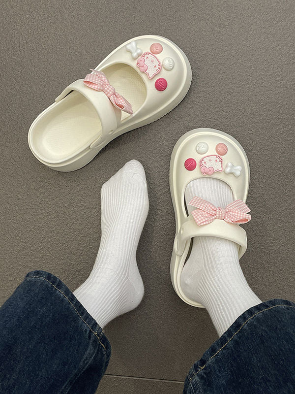 Hello Kitty Bowtie Slip on Water Shoes Casual Summer for Girls